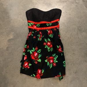 Trixxi Strapless Party Dress Back Tie Pockets! 9